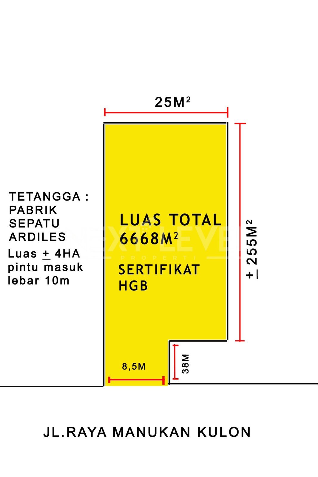 JUAL TANAH KOMERSIL RAYA MANUKAN KULON