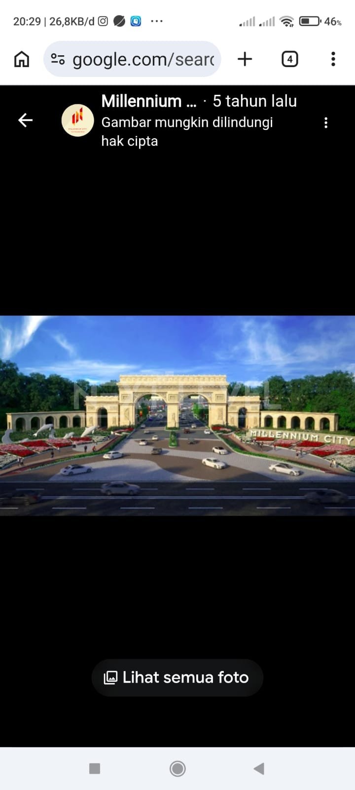Dijual rumah millenium city bogor