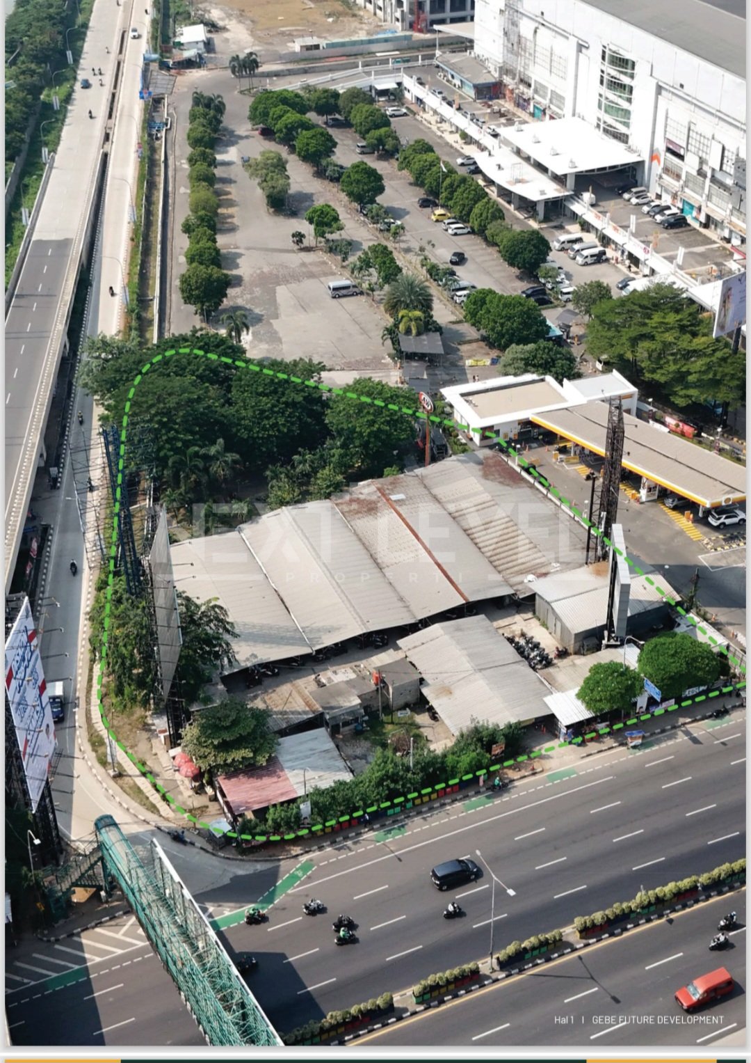 Tanah komersil premium depan gerbang tol / stasiun LRT Bekasi Barat