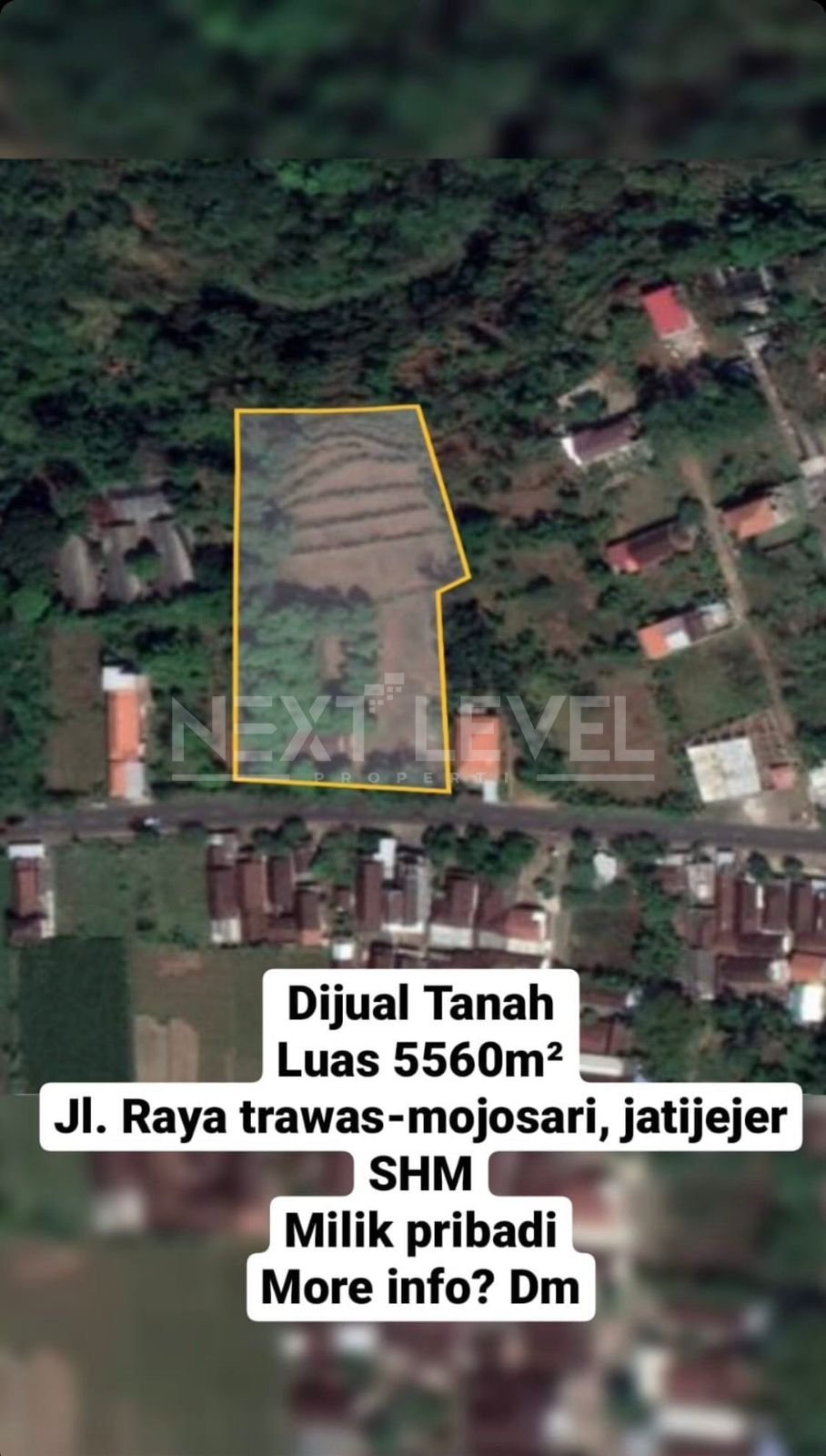 Jual tanah 0 Jalan Mojosari Trawas