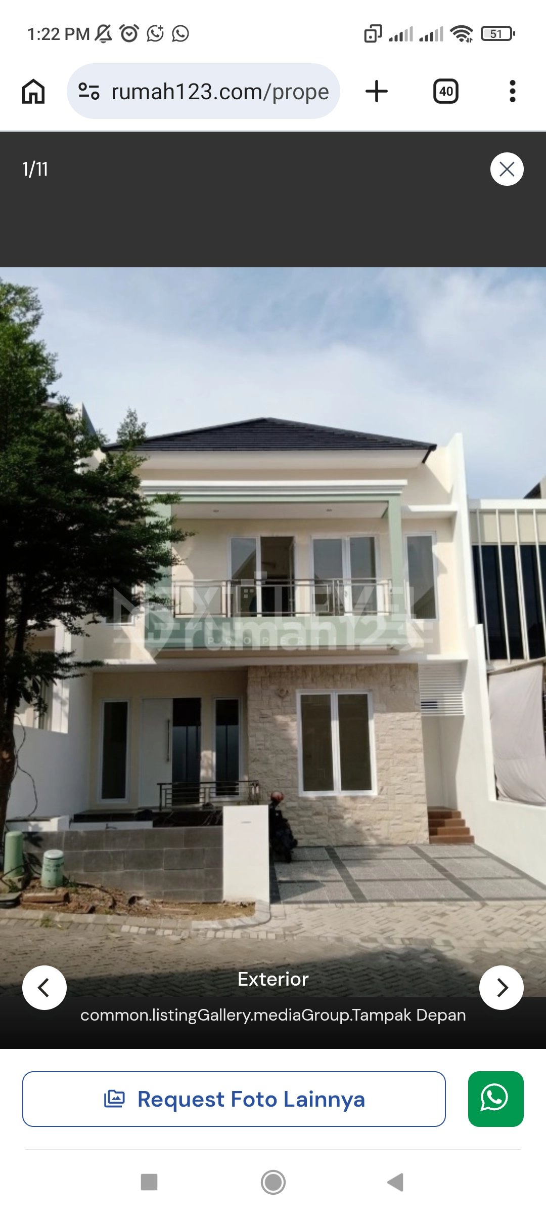 Dijual Rumah Royal Residence New Gress