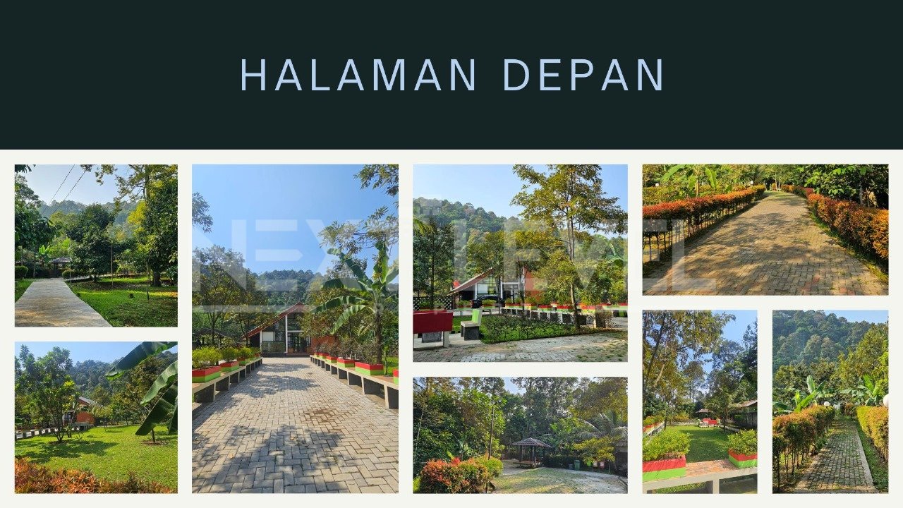 Dijual Tanah beserta rumah dan Kebon    (dengan total luasan Tanah 7516 m2 dan 1666 m2).