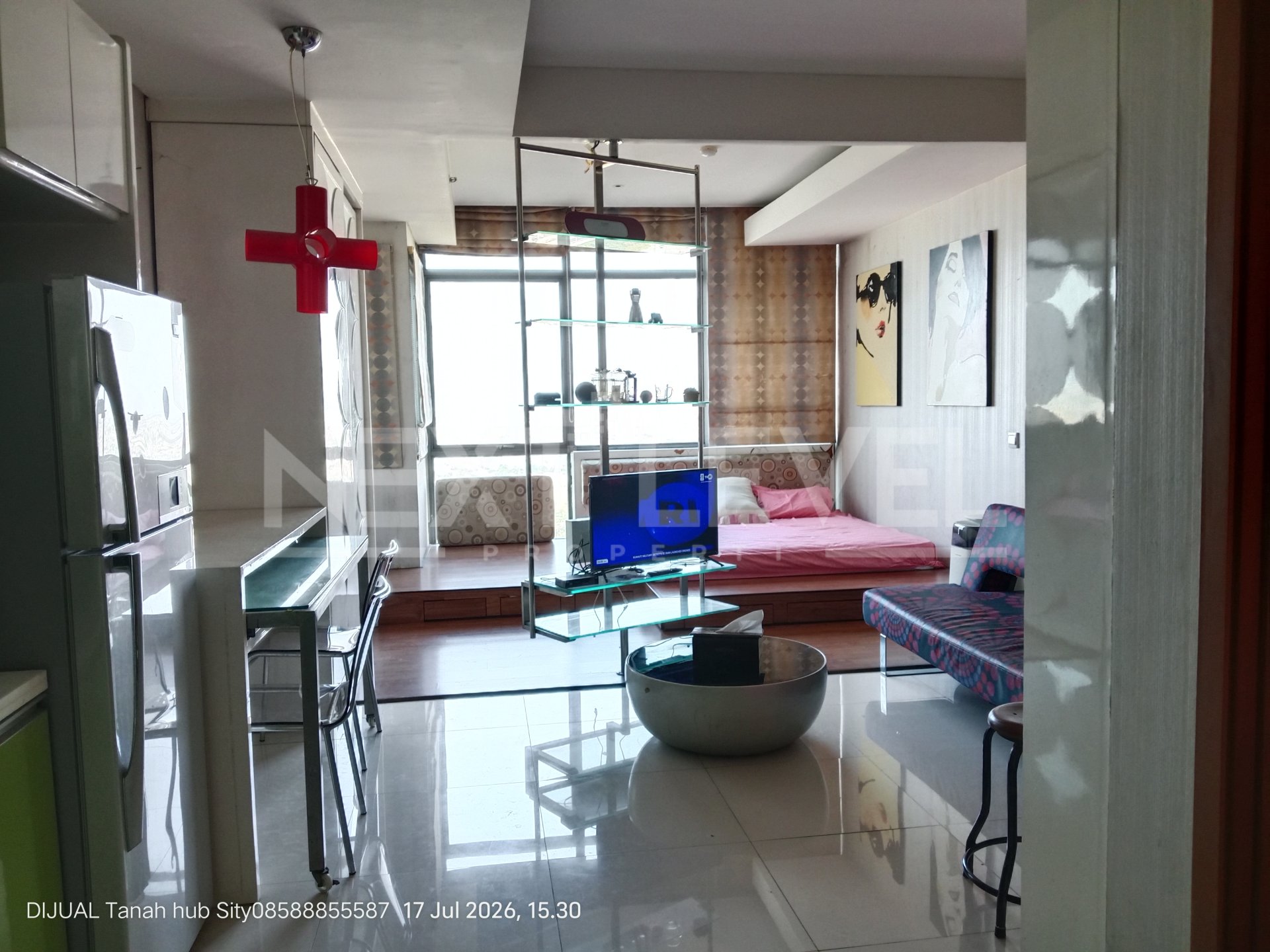 DISEWAKAN Studio Condominium Luas 42m² Furnished