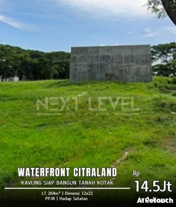Dijual Tanah Kavling Waterfront Citraland Siap Pakai