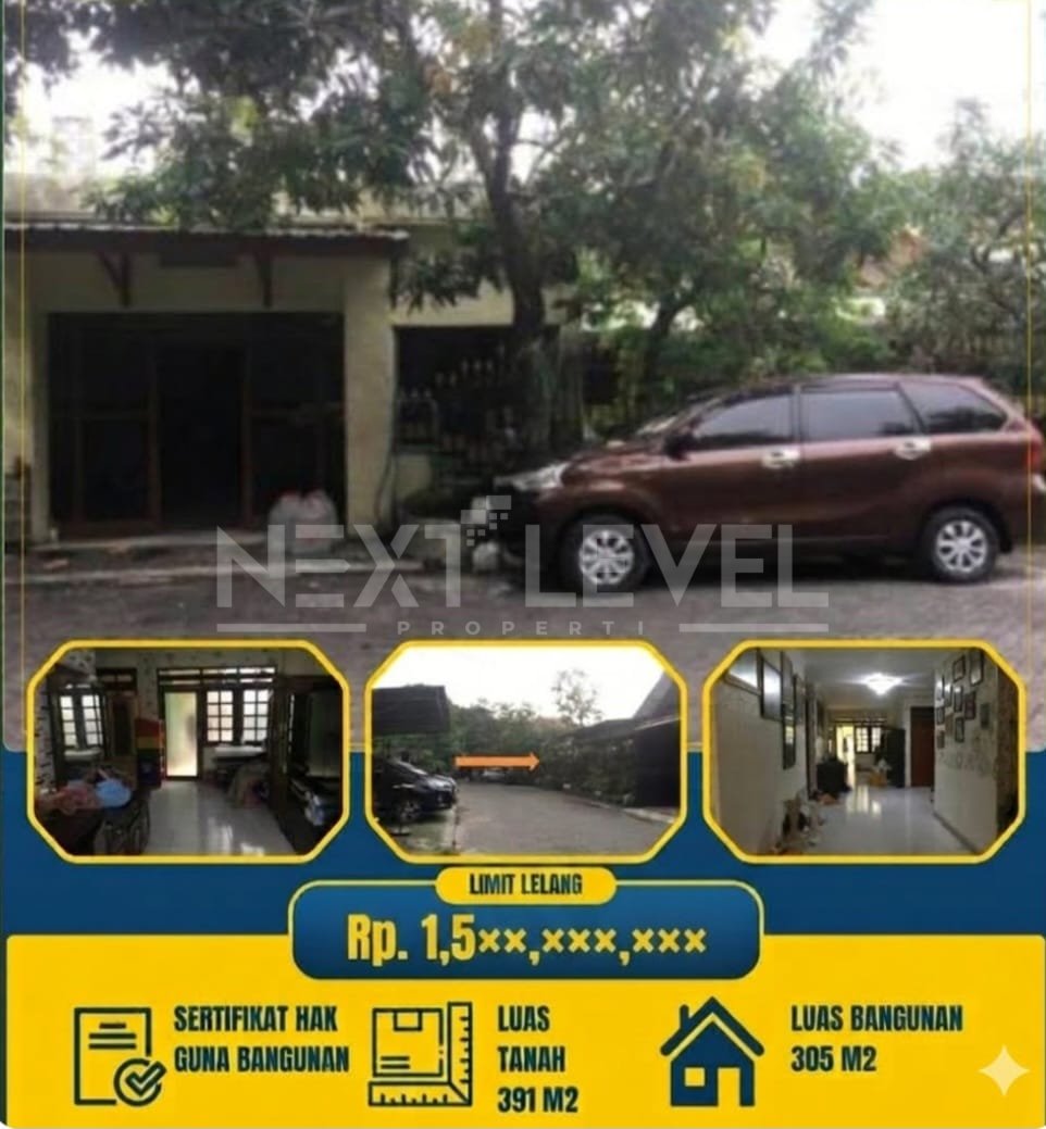 Dijual cepat rumah hitung tanah di pondok rosan Wiyung Surabaya barat