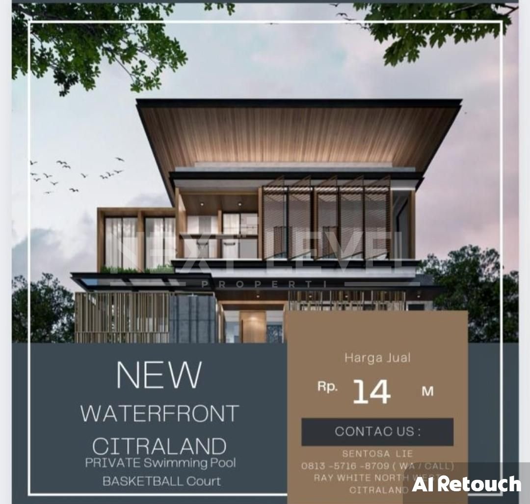 Dijual Rumah Baru Waterfront Citraland Minimalis Strategis Siap Huni