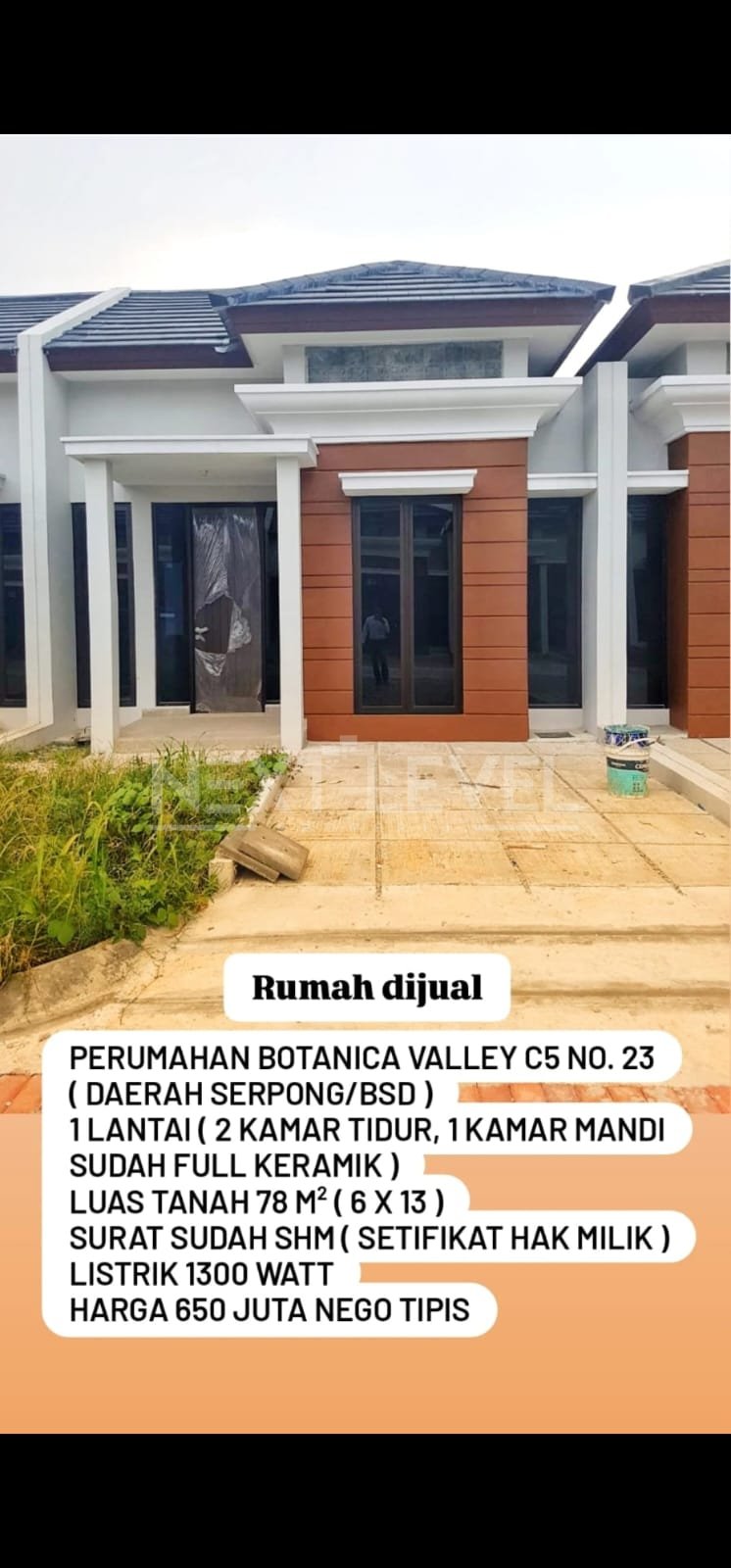Dijual Rumah Botanica Valley BSD Gading Serpong