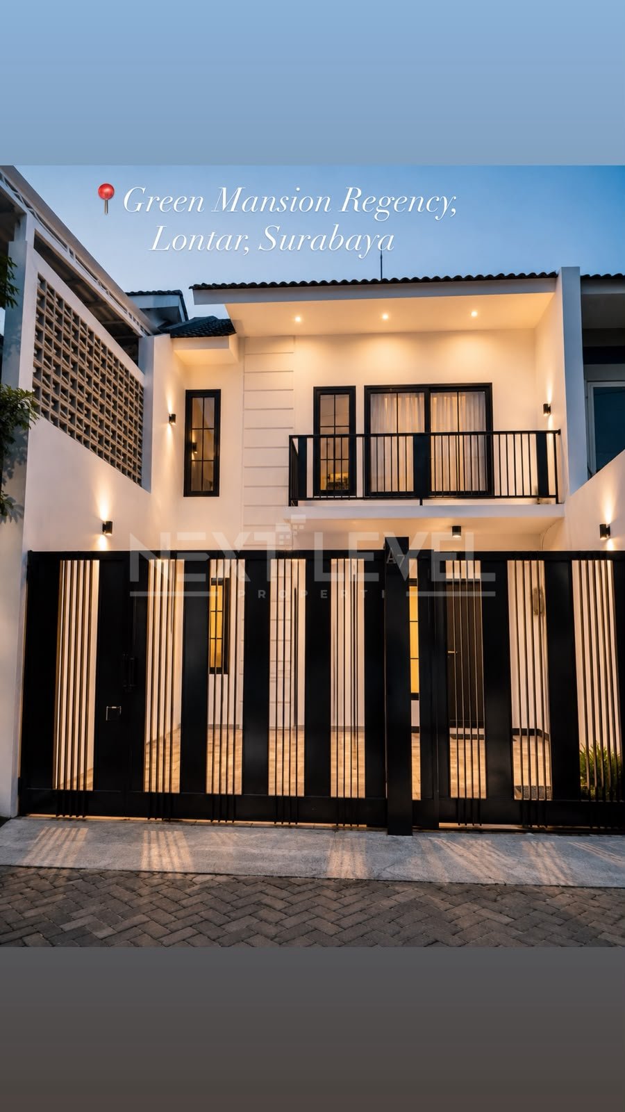 DIJUAL RUMAH AMERICAN CLASSIC DI GREEN MANSION REGENCY SURABAYA BARAT