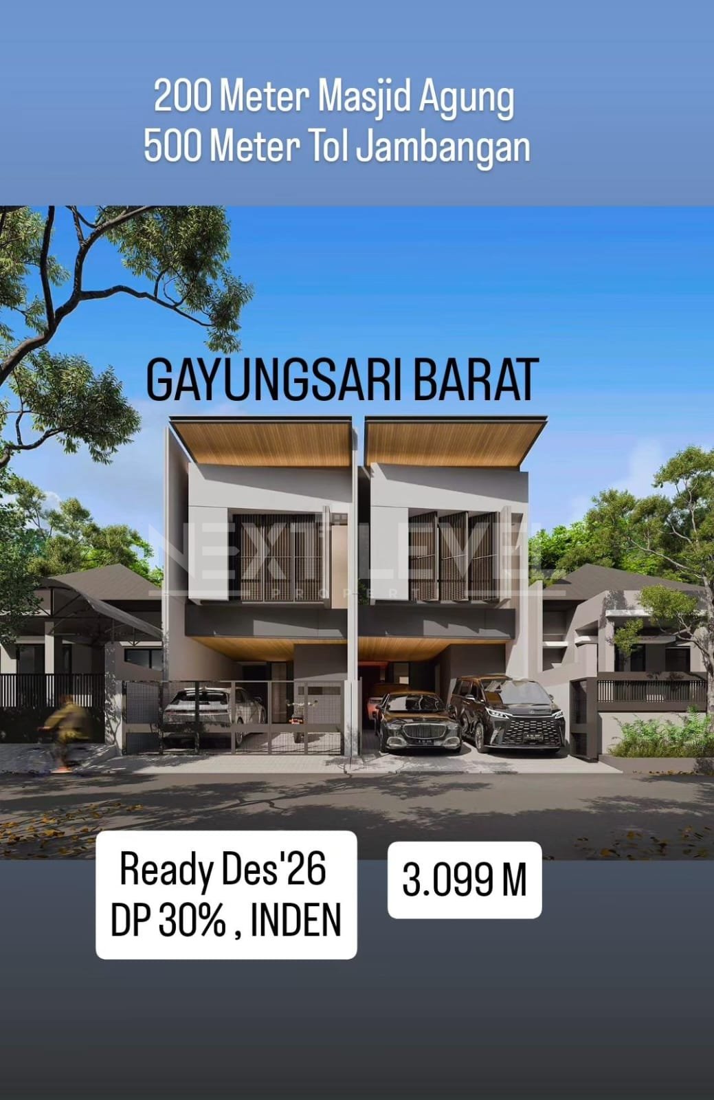 Dijual Rumah Baru di Gayungsari Barat Surabaya