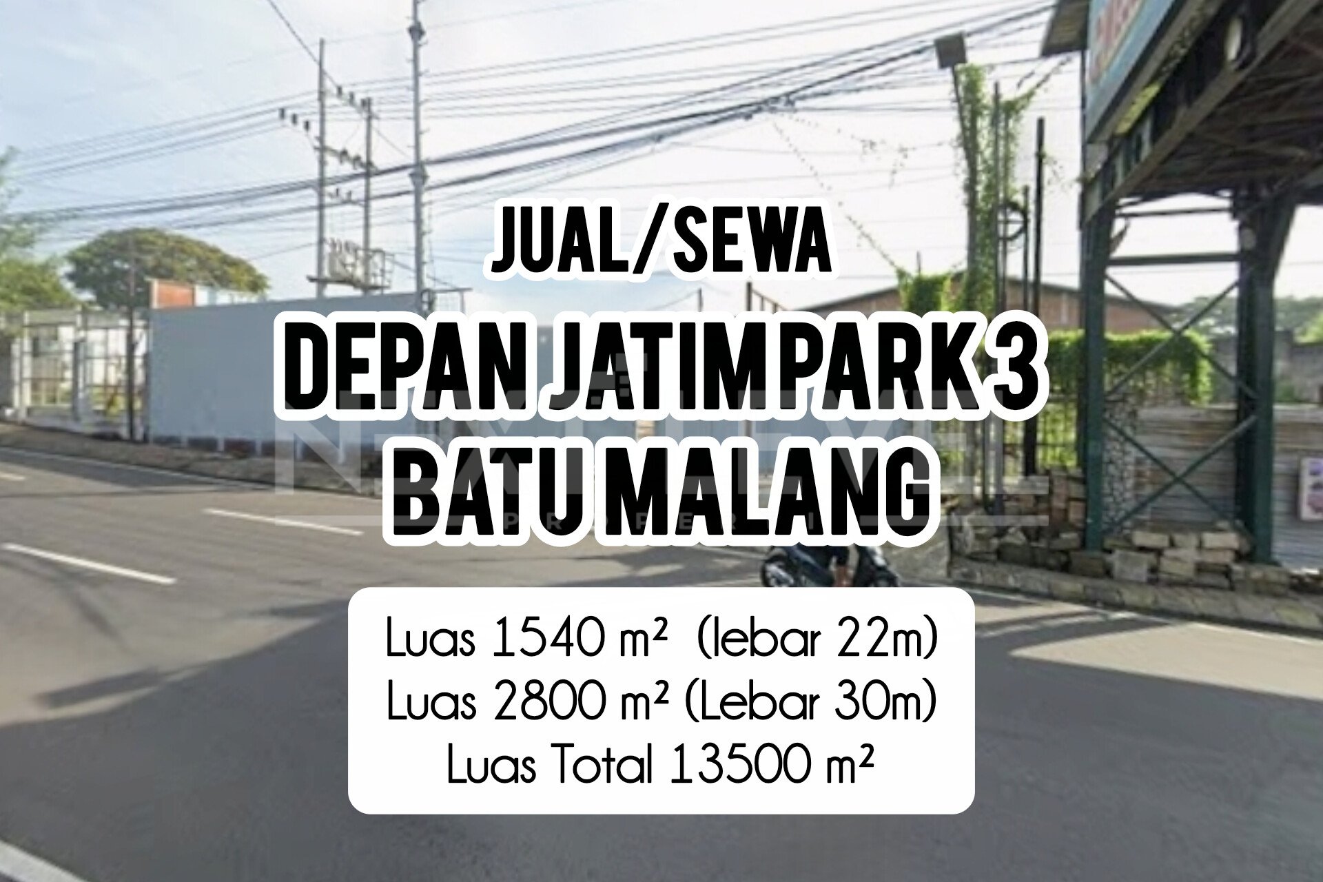 DIJUAL TANAH DEPAN JATIM PARK 3 JALAN RAYA IR SOEKARNO BATU MALANG