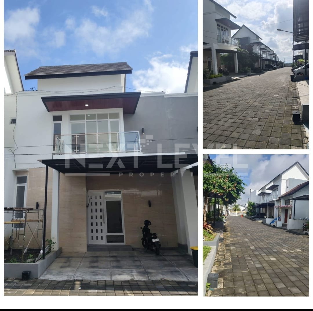 rumah baru, belum pernah dihuni, di kawasan berkembang Grand Royal Residence, Kepuharjo – Karangploso, Malang. 