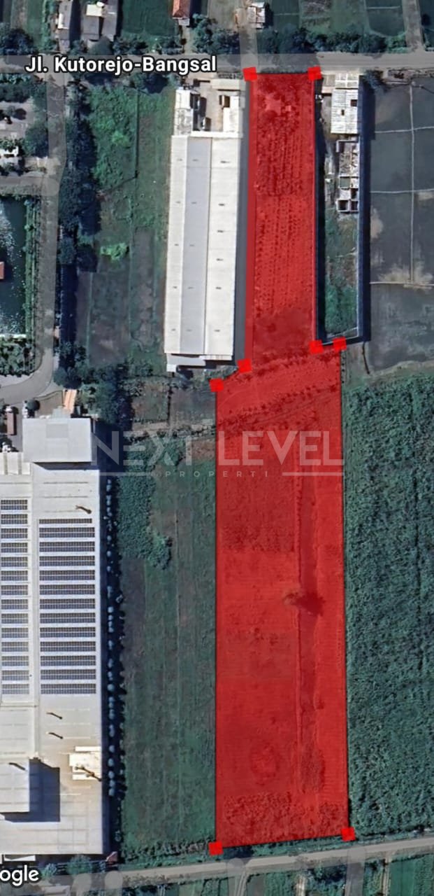 DIJUAL Lahan Industri di Mojokerto 1.4Hektar 