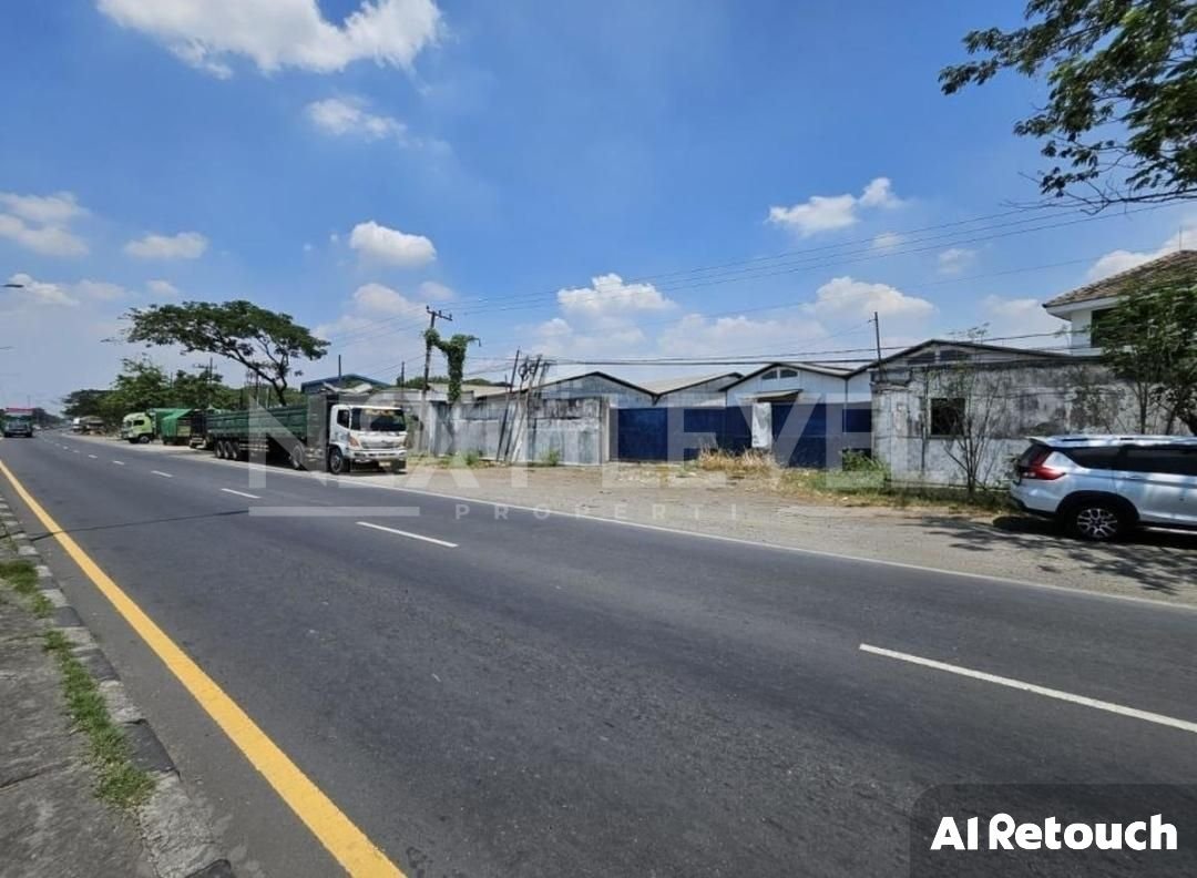 Dijual Gudang Double Way Nol Jalan Raya Bypass Krian Strategis Siap Pakai