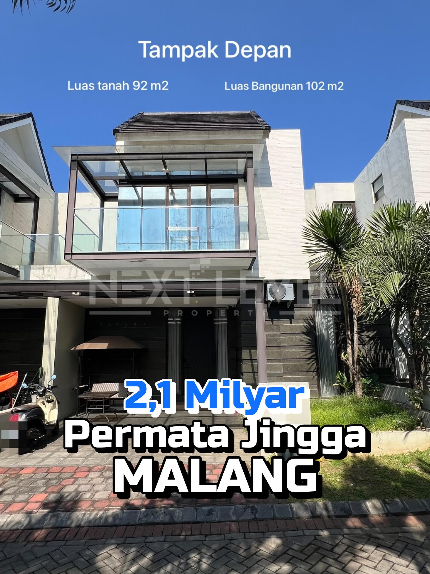 Rumah 2Lantai Permata Jingga Soekarno Hatta Malang