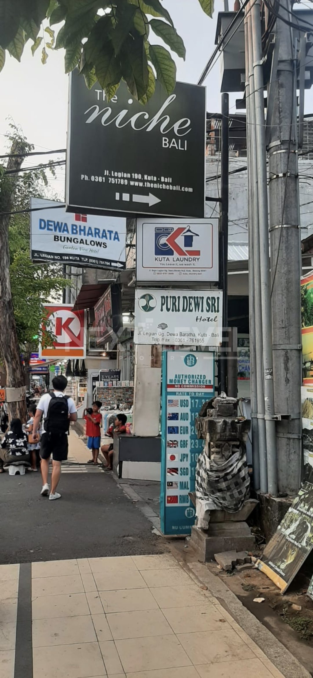 Jual Bekas Hotel/BU, 30rooms,Lt-2 di Legian, Kuta, Turun Harga jadi Ro 20 Milyard