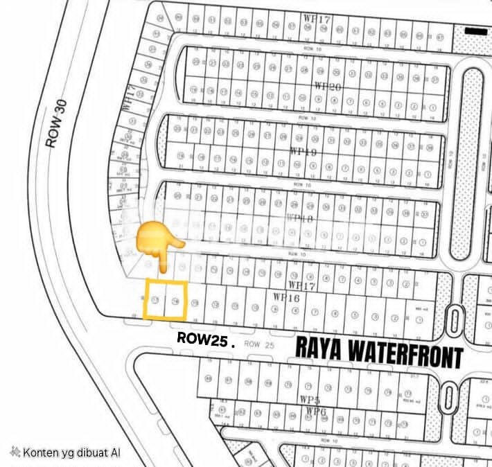 Dijual 2 tanah kavling di waterfront Citraland Surabaya barat murah hanya 24,5jt/m²