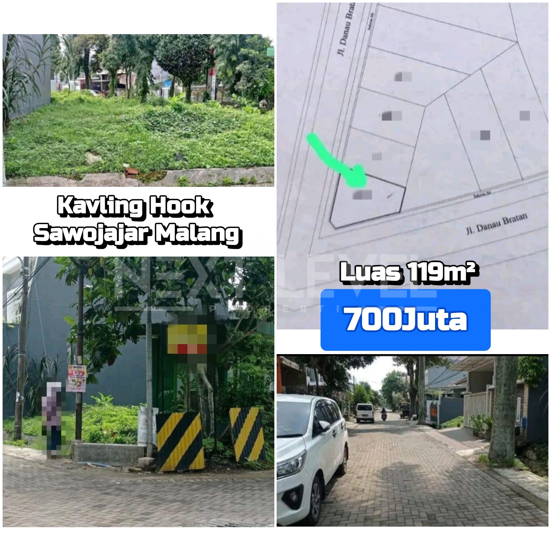 Tanah Kavling Hook Sawojajar Malang 