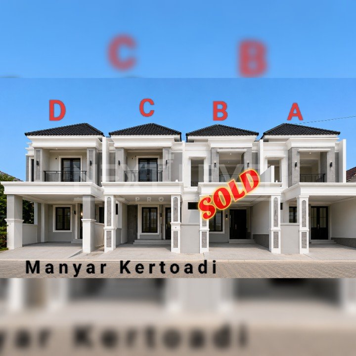 Dijual Rumah Gress di Manyar Kertoadi Surabaya 