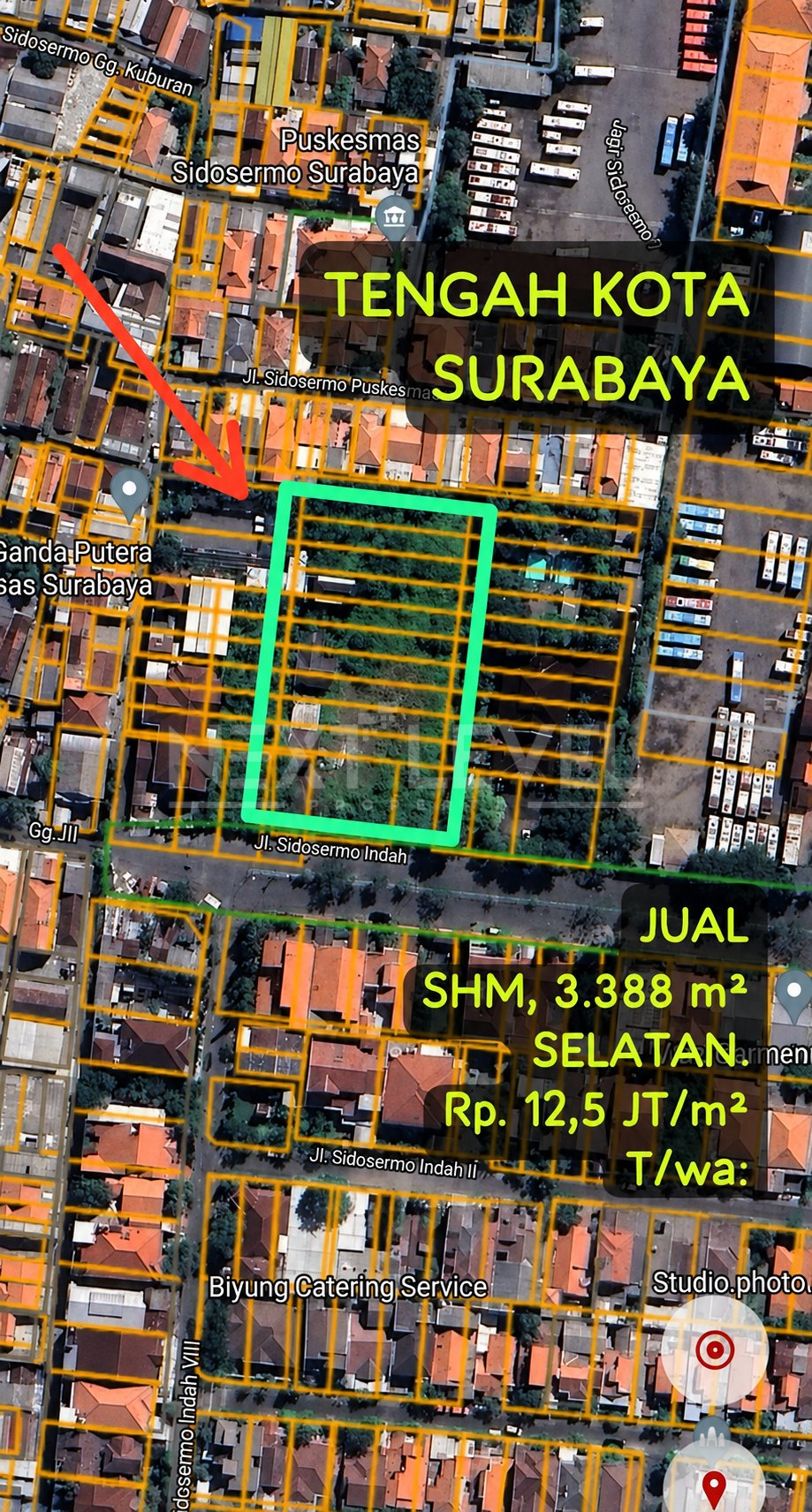 Jual tanah Sidosermo Indah 