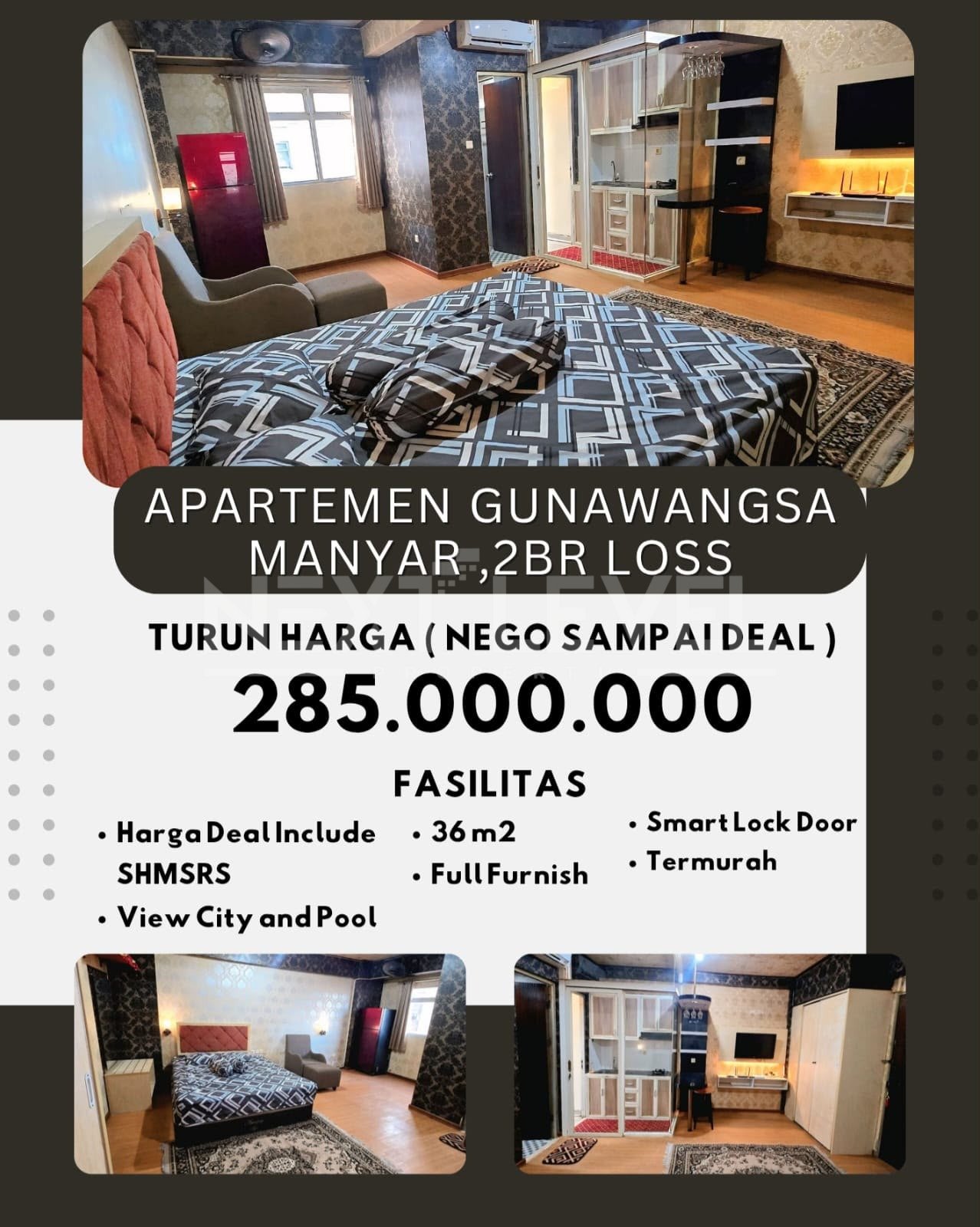 DIJUAL APARTEMENT GUNAWANGSA MANYAR SURABAYA