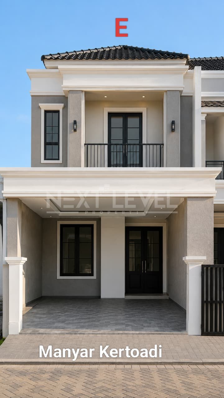 Dijual rumah baru di Manyar kertoadi Surabaya timur 
