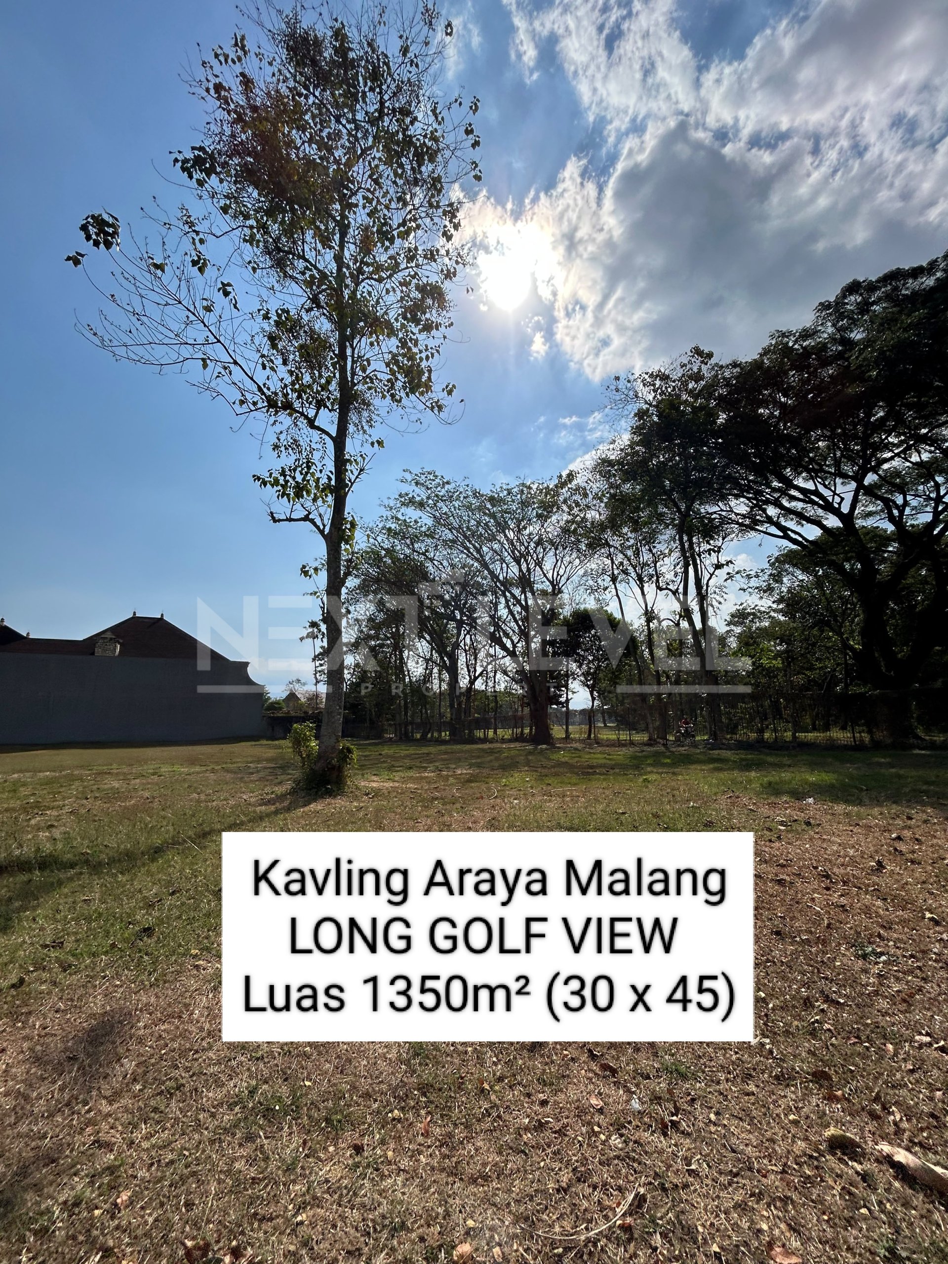 Langka!! Tanah Kavling Luas 1350m² Araya Malang Long Golf View 