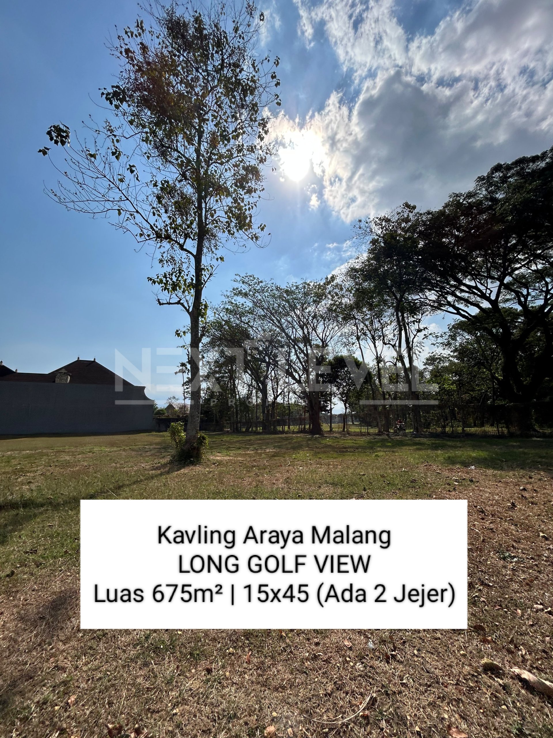 Langka!! Tanah Kavling Luas 675m² Araya Malang Long Golf View
