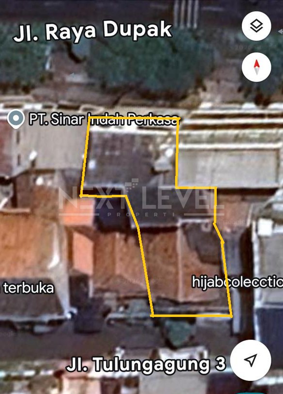 Disewakan tanah Jl. Dupak