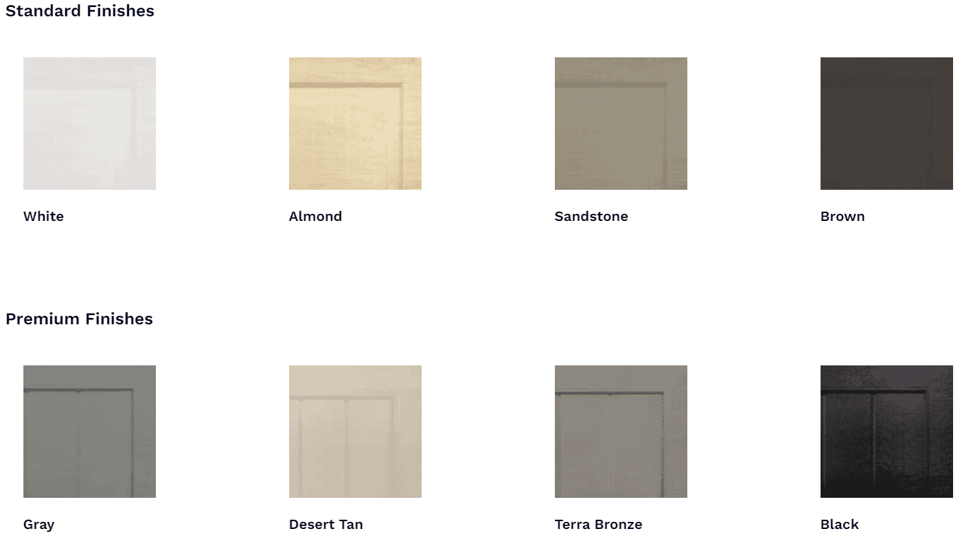 Impression Steel Garage Doors finish options 1