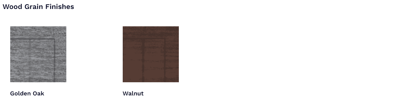 Impression Steel Garage Doors finish options 2