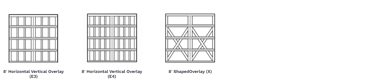Carriage House Style Garage Doors panel design options 2