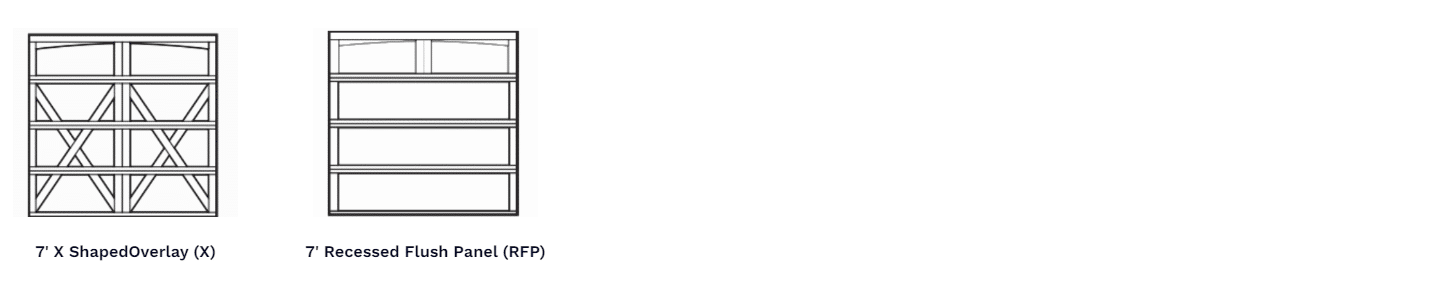 Carriage House Style Garage Doors panel design options 4