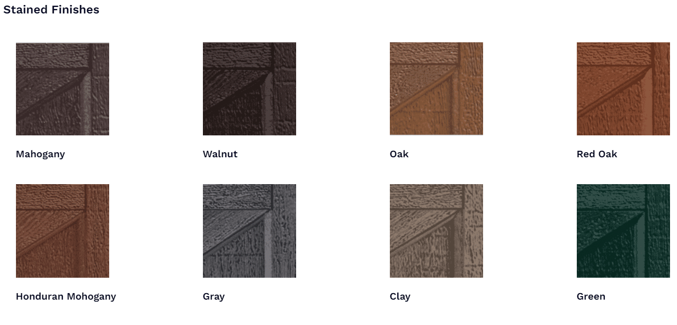 Carriage House Style Garage Doors panel design options 6