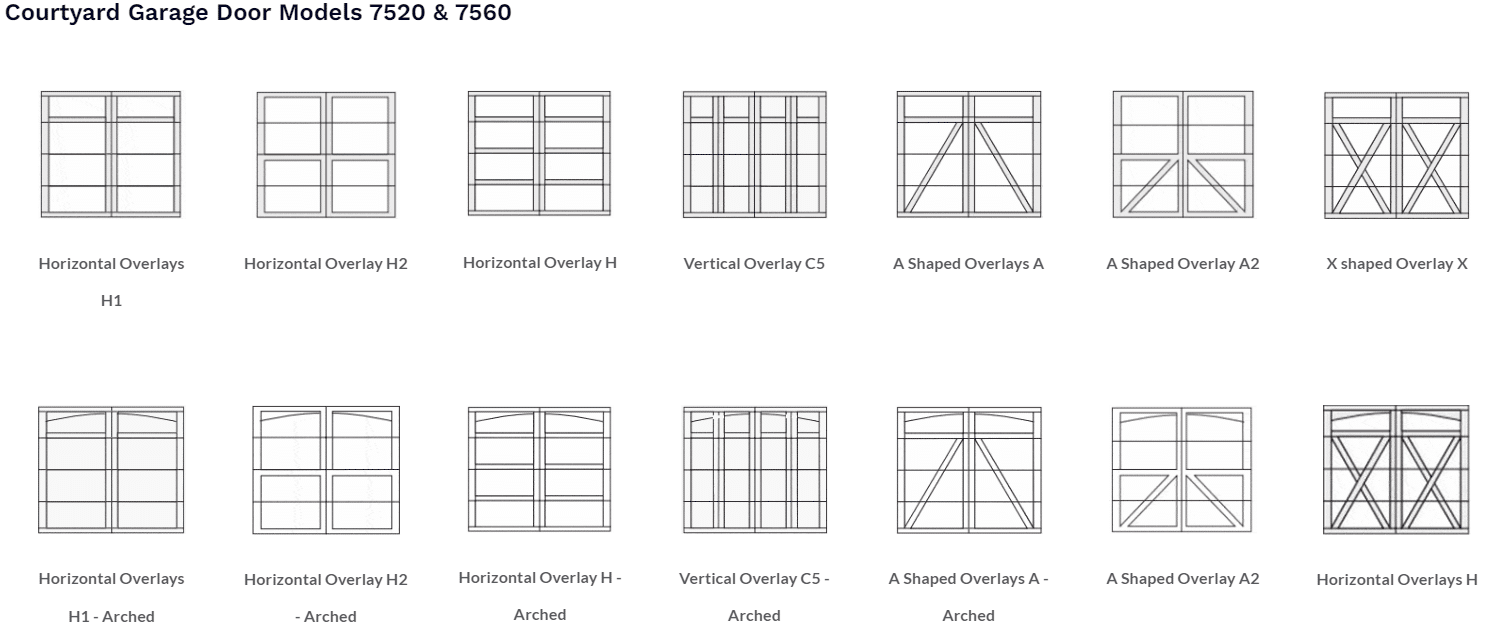 Courtyard Collection® panel design options 1