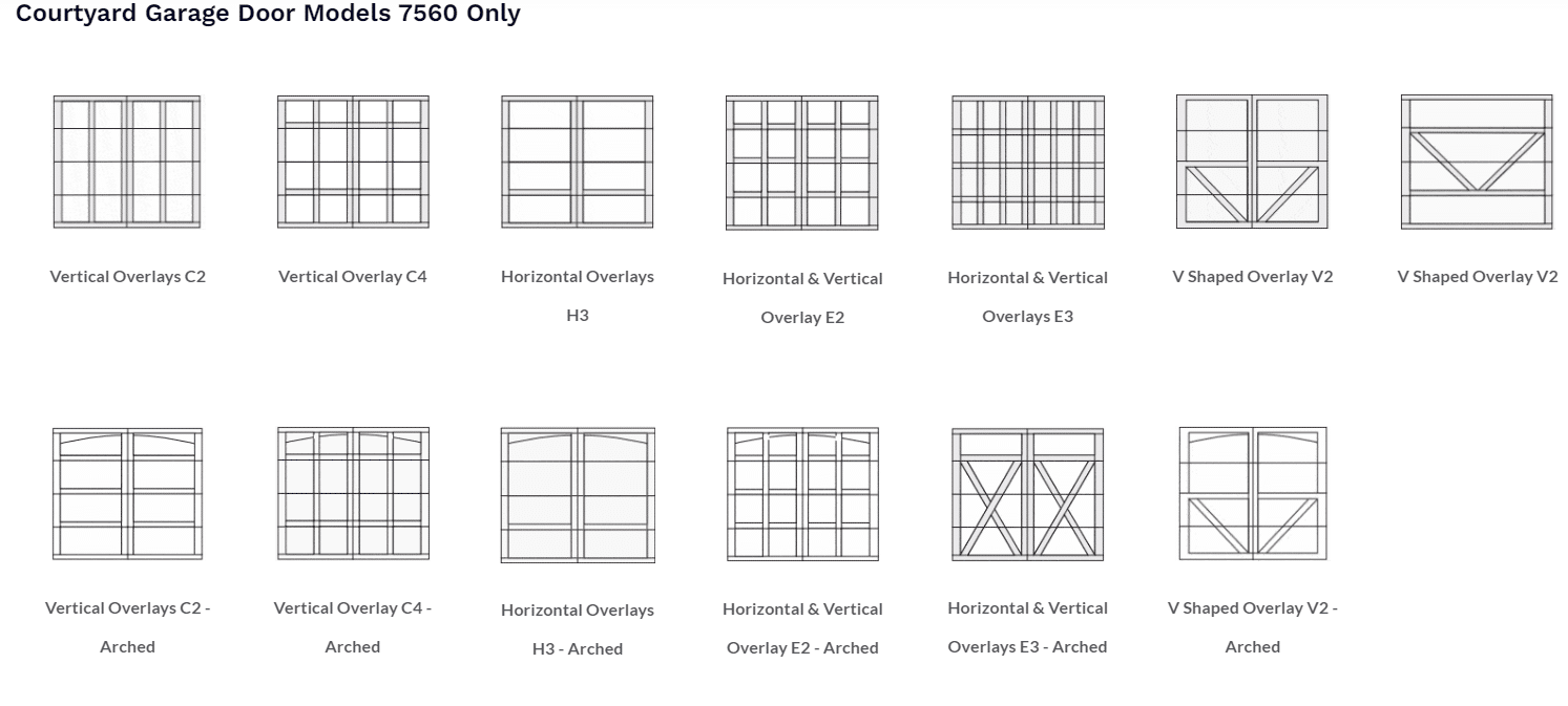 Courtyard Collection® panel design options 2