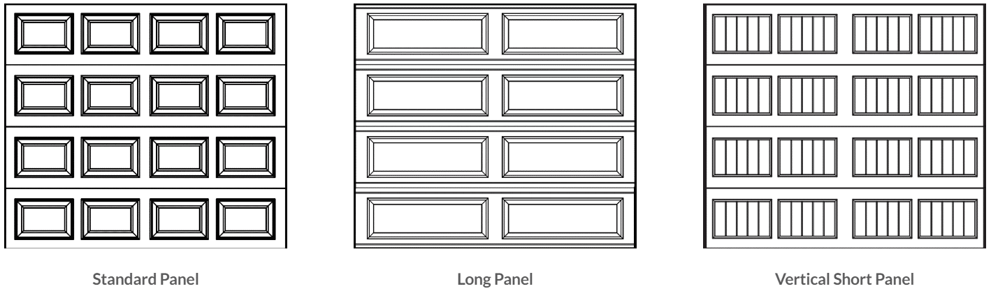 Traditional Steel Collection panel design options 1