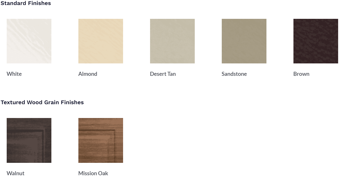 Traditional Steel Collection finish options 1