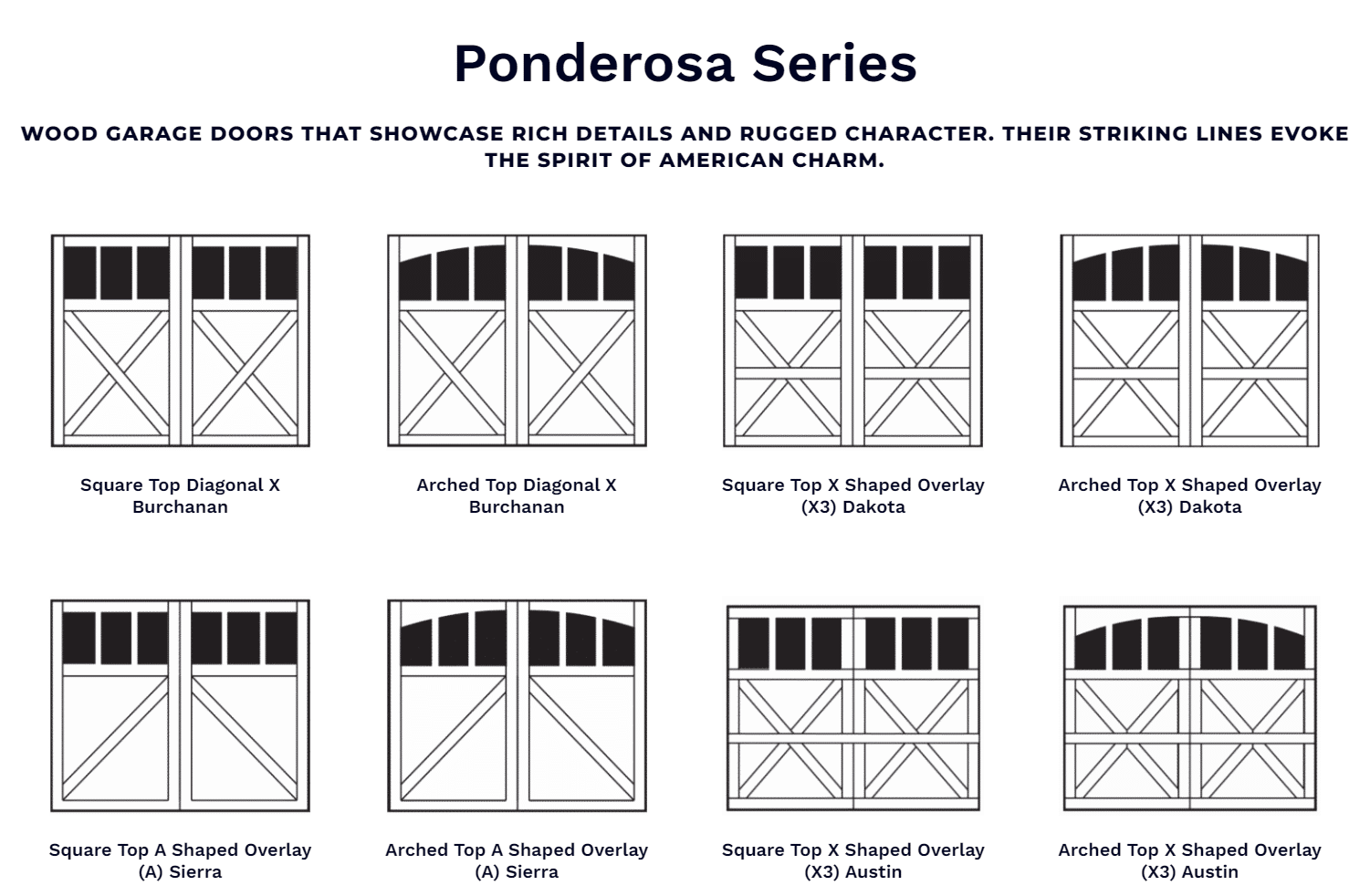 Signature® Carriage House panel design options 3