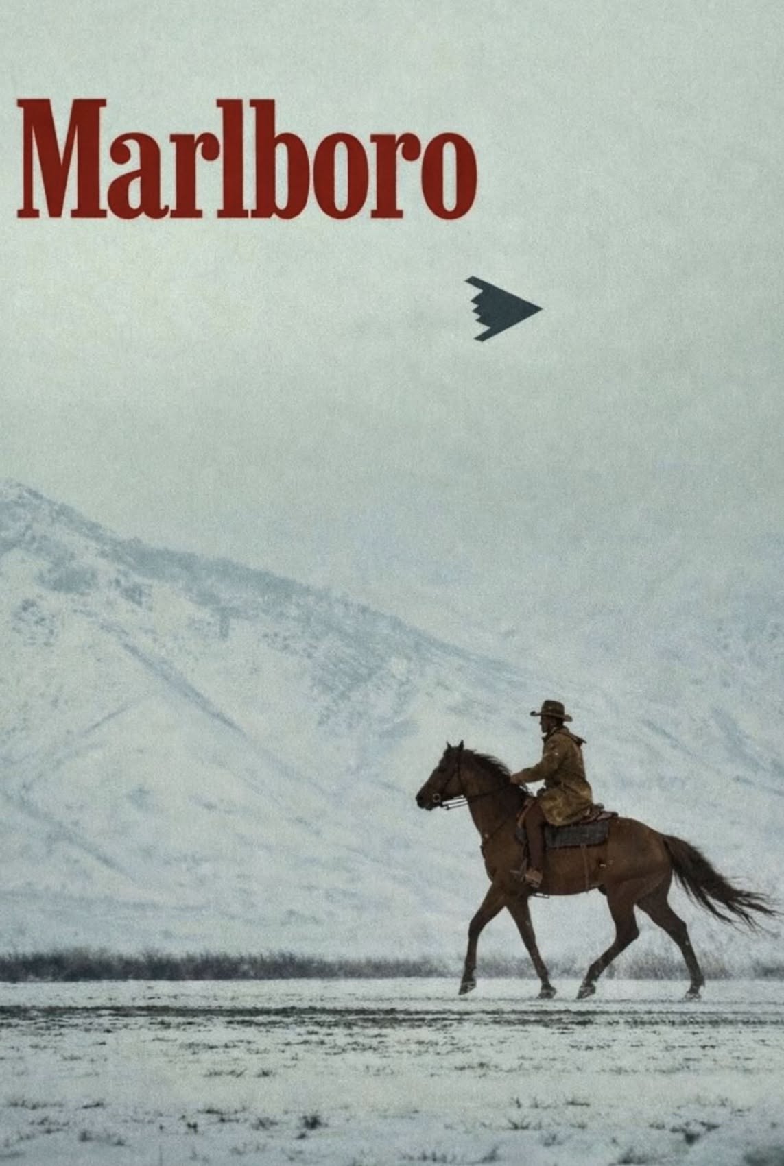 Vintage Cowboy in Snow Poster, Retro &hellip;