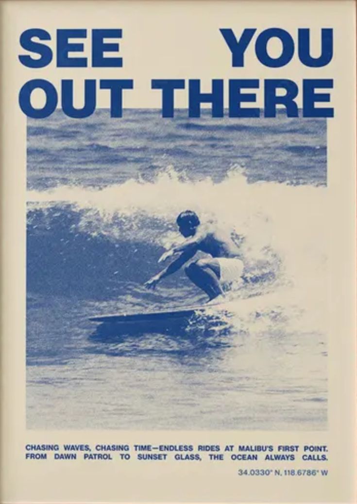 See You Out There Surfing Poster, Vi …