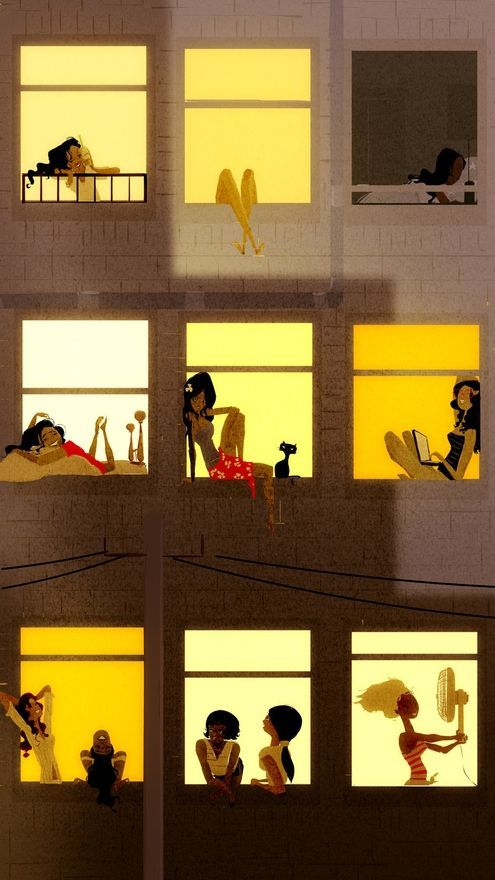 Apartment Window Stories Poster, War …