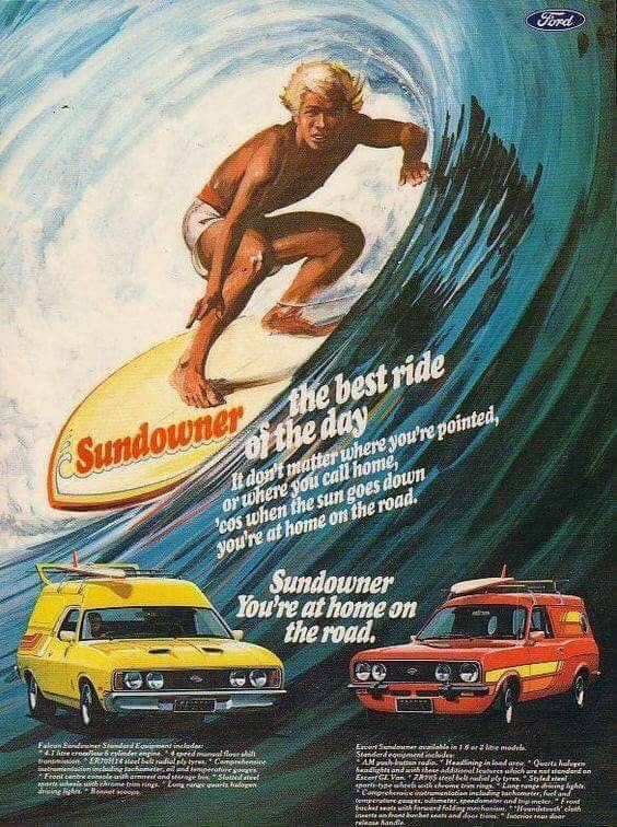 Vintage Surf Advertisement Poster, R …