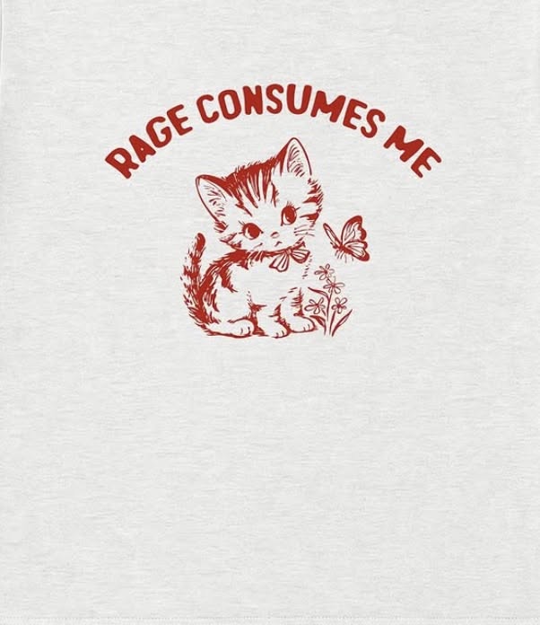 Rage Consumes Me Kitten T-Shirt – …
