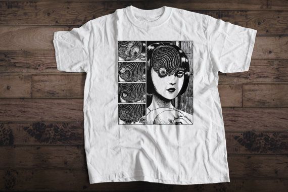 Horror Manga Panel Collage T-Shirt …