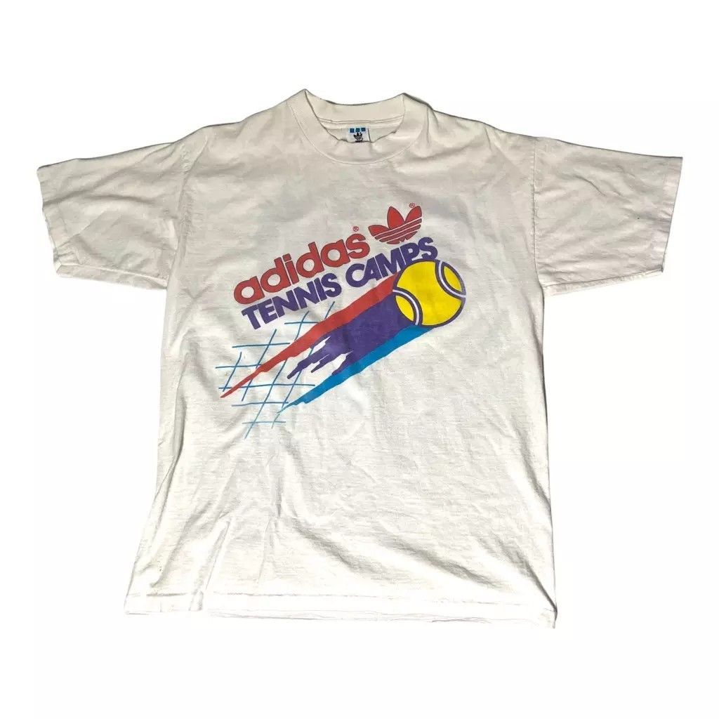 Vintage Tennis Camp Rainbow T-Shirt …