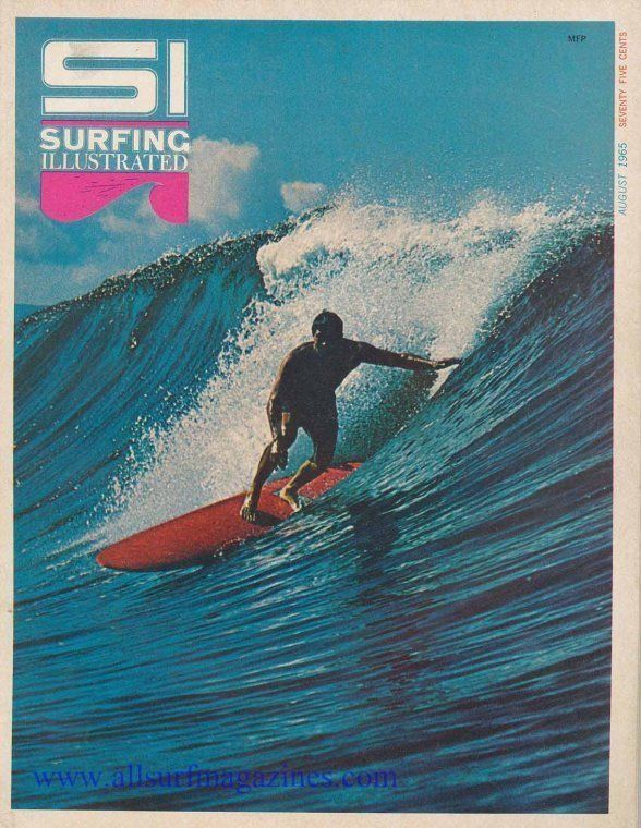 Surfing Illustrated Poster, Vintage …