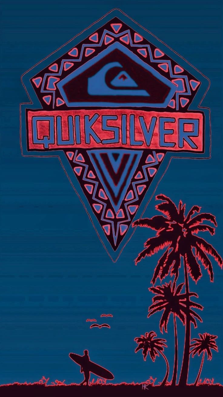 Quiksilver Logo With Palm Trees, Qui &hellip;