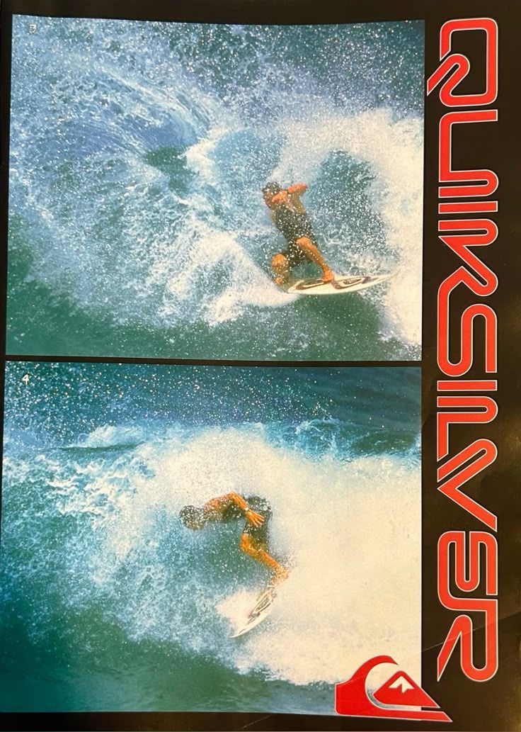 Vintage Surfing Magazine Poster, Ret …