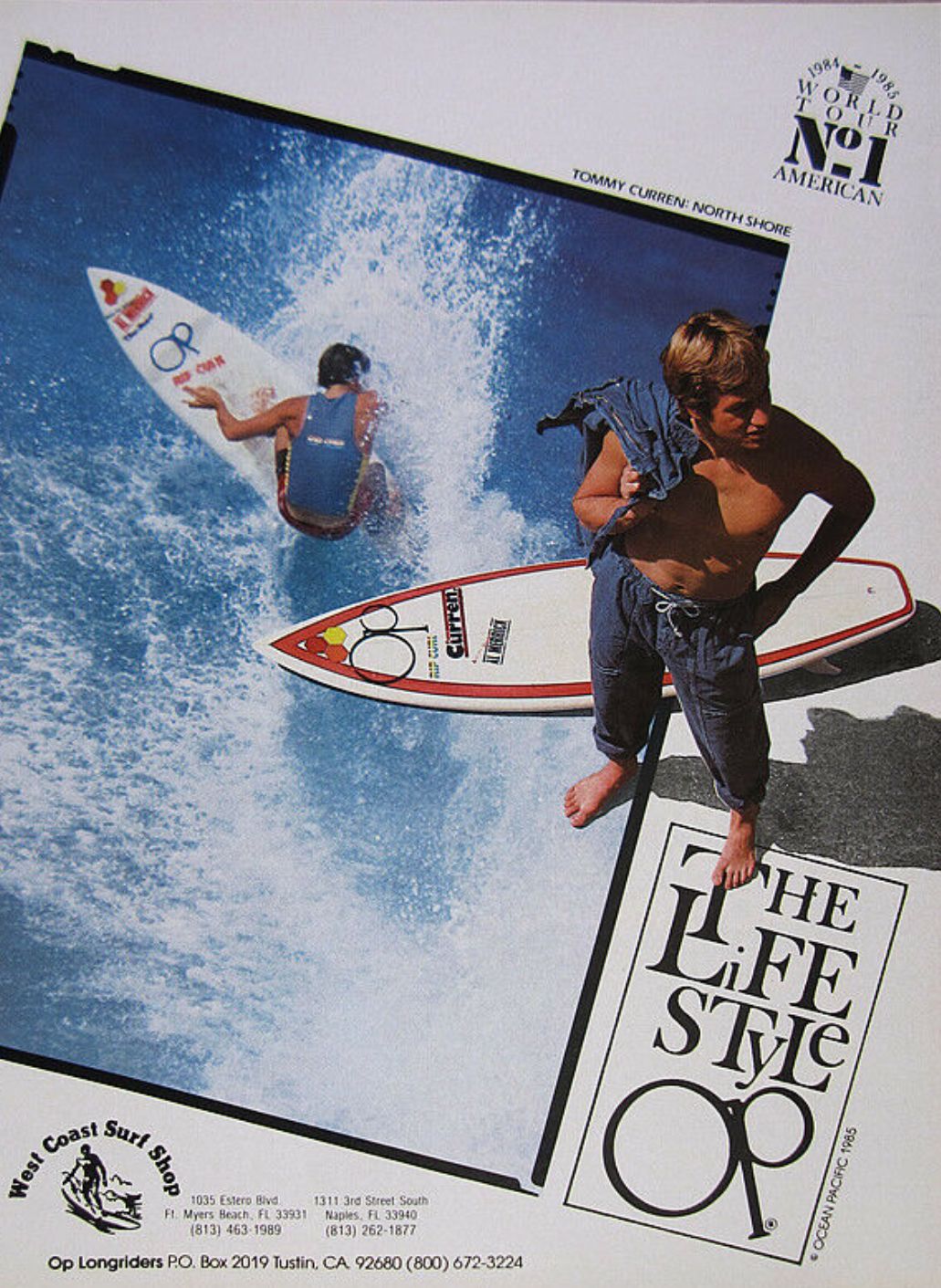 Retro Surfer Riding Wave Poster, Oce …
