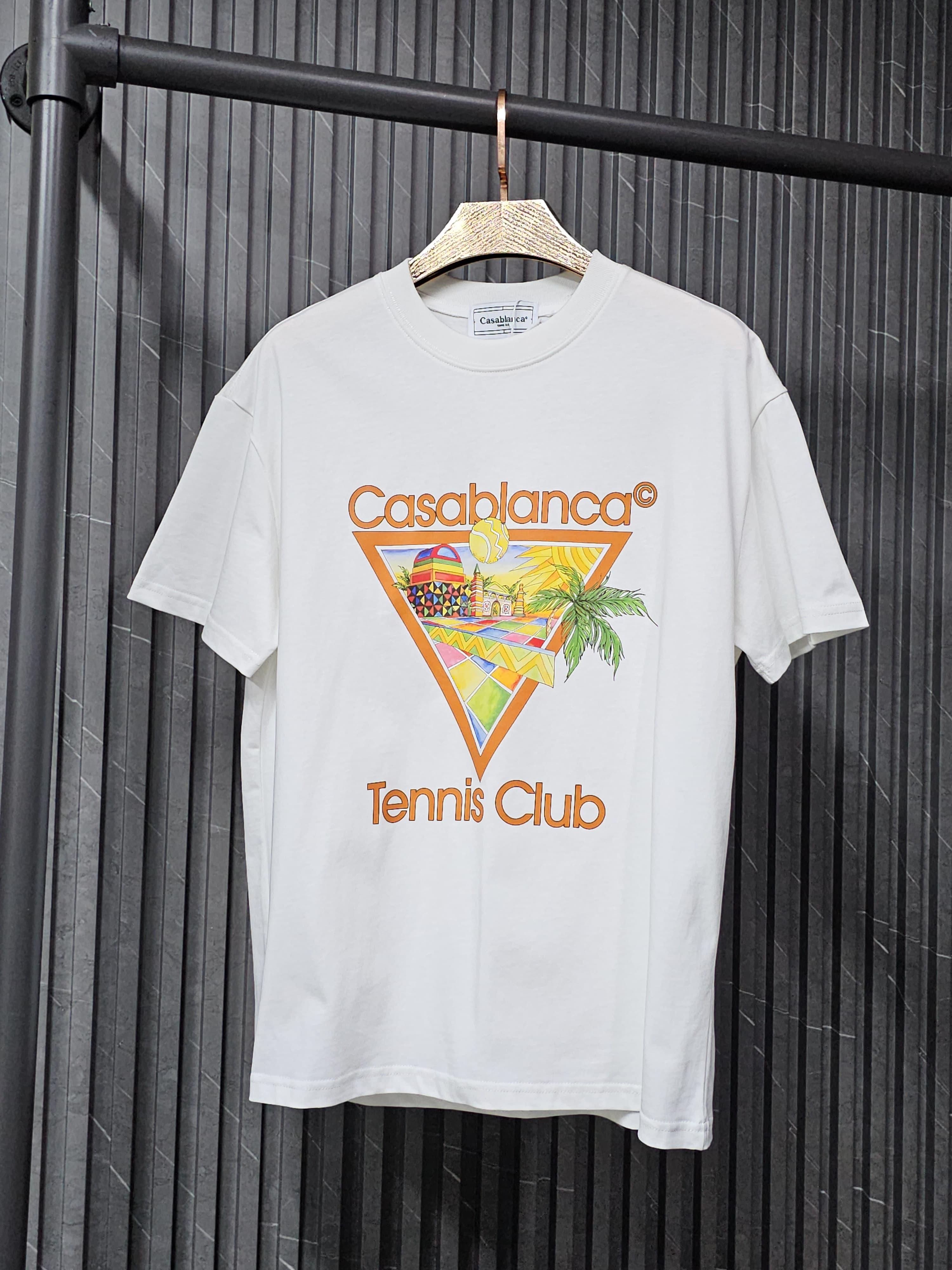 Tropical Tennis Club Palm Tree T-Shi …